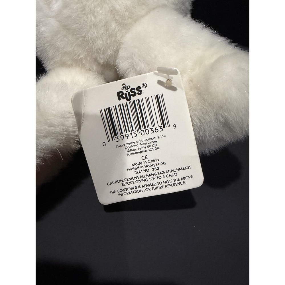Vintage Russ Berrie Easter Plush W/chick White Rabbit 1994 W/tag - Picture 6 of 11